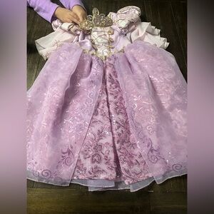 Rapunzel tiara and dress bibbidi bobbidi boutique